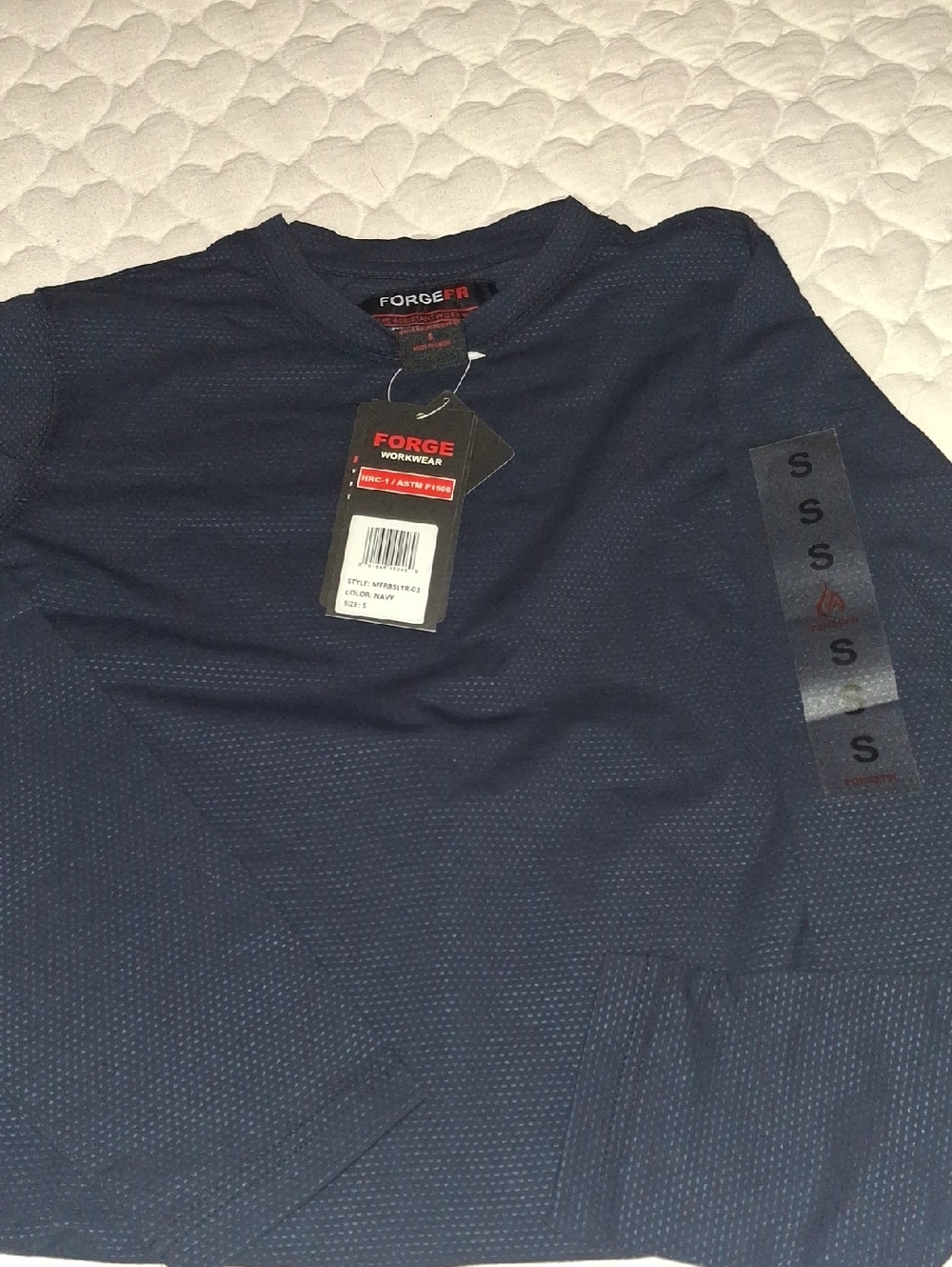 Men's Navy Long Sleeve Shirt - Small